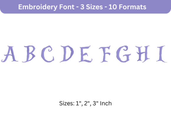 Alice Font Uppercase a to I