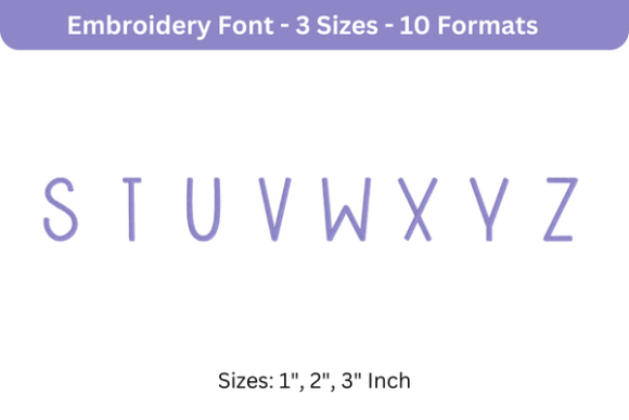 Beautiful Font Uppercase S to Z