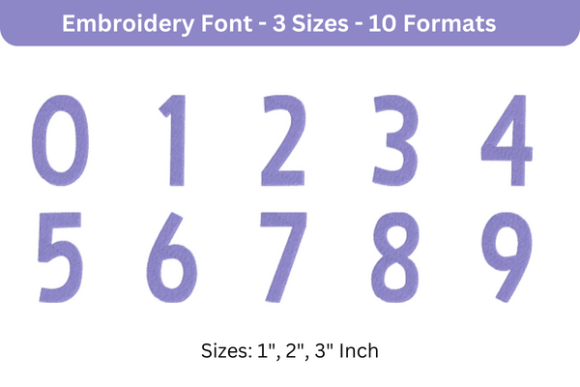 Bimbo Font 0 to 9