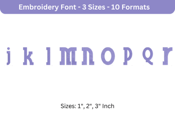 Blue Plate Font Lowercase J to R