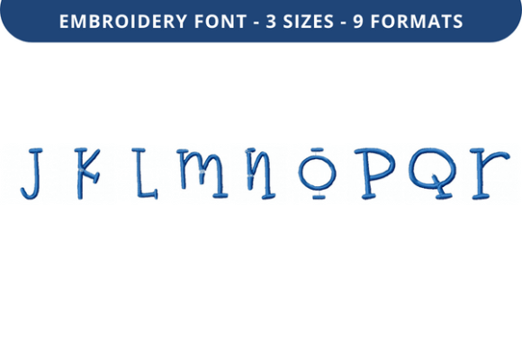 Boo Bear Font Lowercase J to R