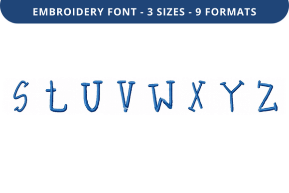 Boo Bear Font Lowercase S to Z