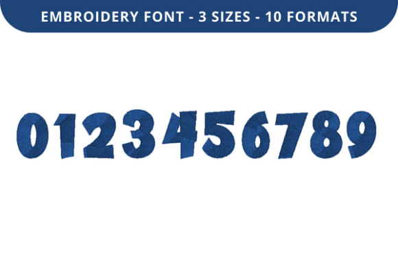 Cake Layer Font 0 to 9