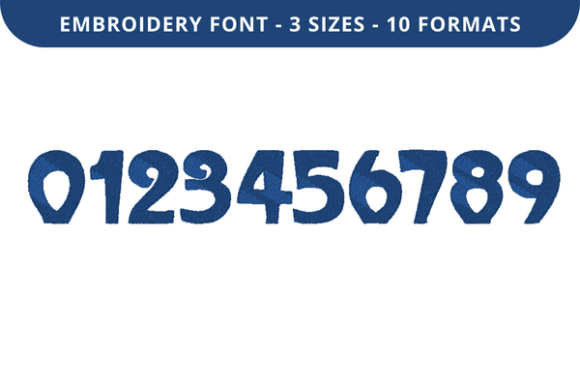 City Swirl Font 0 to 9