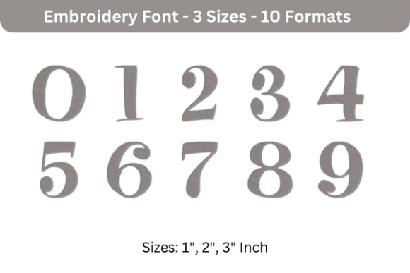 Pixie Font 0 to 9