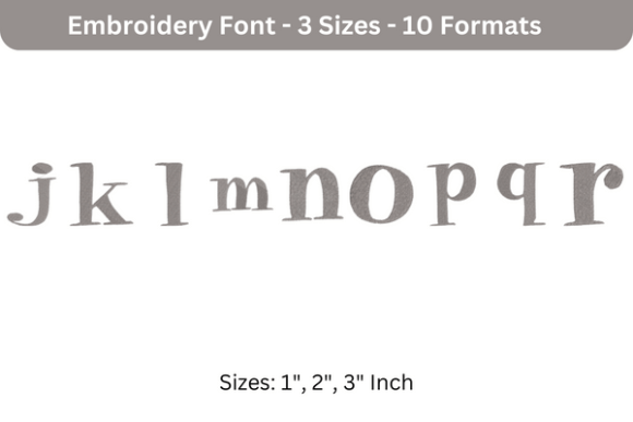 Pixie Font J to R