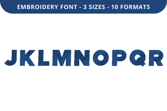 Pure Block Font J to R